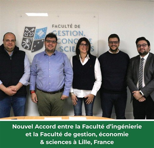 New Agreement Between the Faculty of Engineering and the Faculty of Management, Economics & Sciences in Lille, France